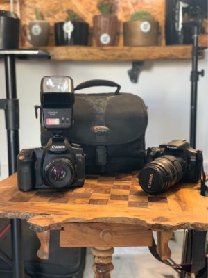 Kit flash Godox + fond  noir  Canon 5 D M ii Canon 1300D