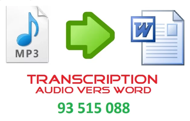 Transcription Audio/ Vidéo vers Word